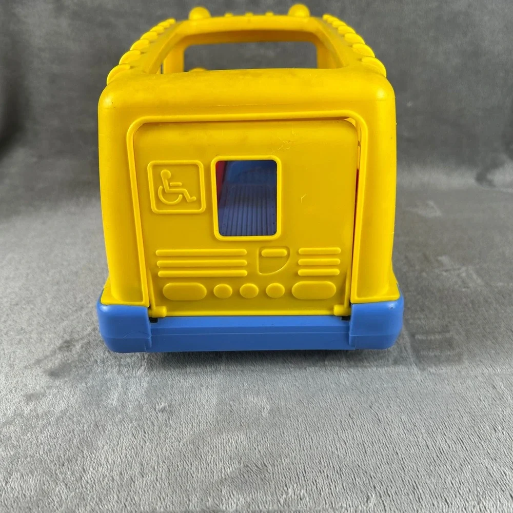 Fisher-Price Little People Lil School Bus Yellow Toy Vehicle with Figure 77941